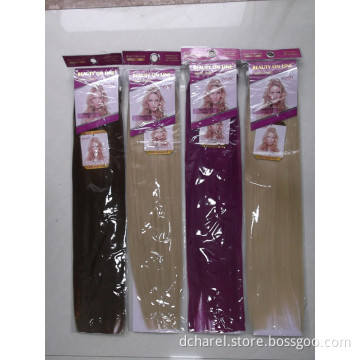 Remy Human Hair Extension 90g 100g Machine Made Hair Weft/Weaving/Curtain